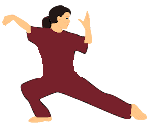 drawing of woman doing 'the snake'